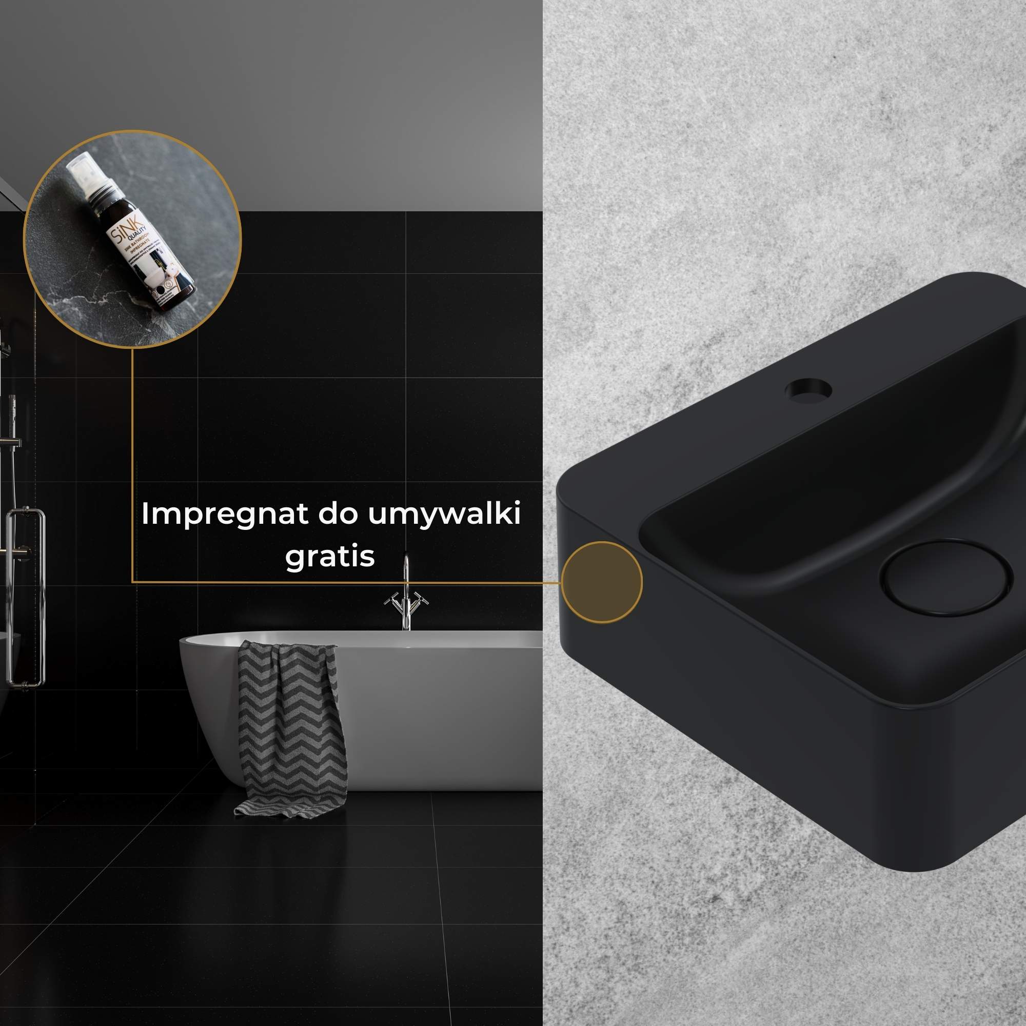 Umywalka HANA - impregnat gratis 